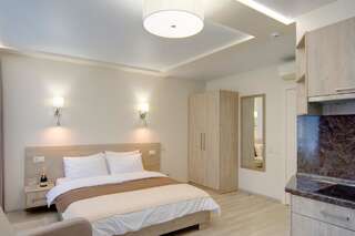 Отель Arena Summit Apart Hotel Киев Апартаменты-студио с гидромассажной ванной-11